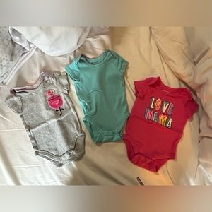 0-3 in like new condition.. lighting is bad, but these are bright colored